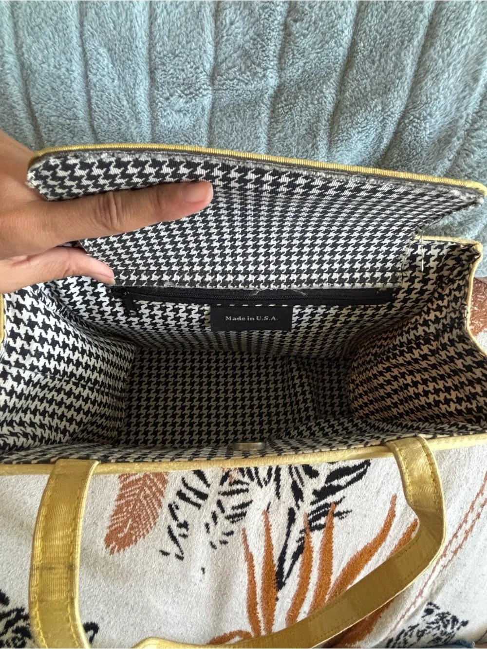 kate spade Gold Satin tote bag